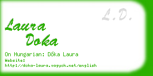 laura doka business card